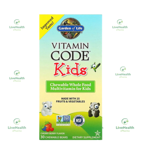 GARDEN OF LIFE VITAMIN CODE FOR KIDS